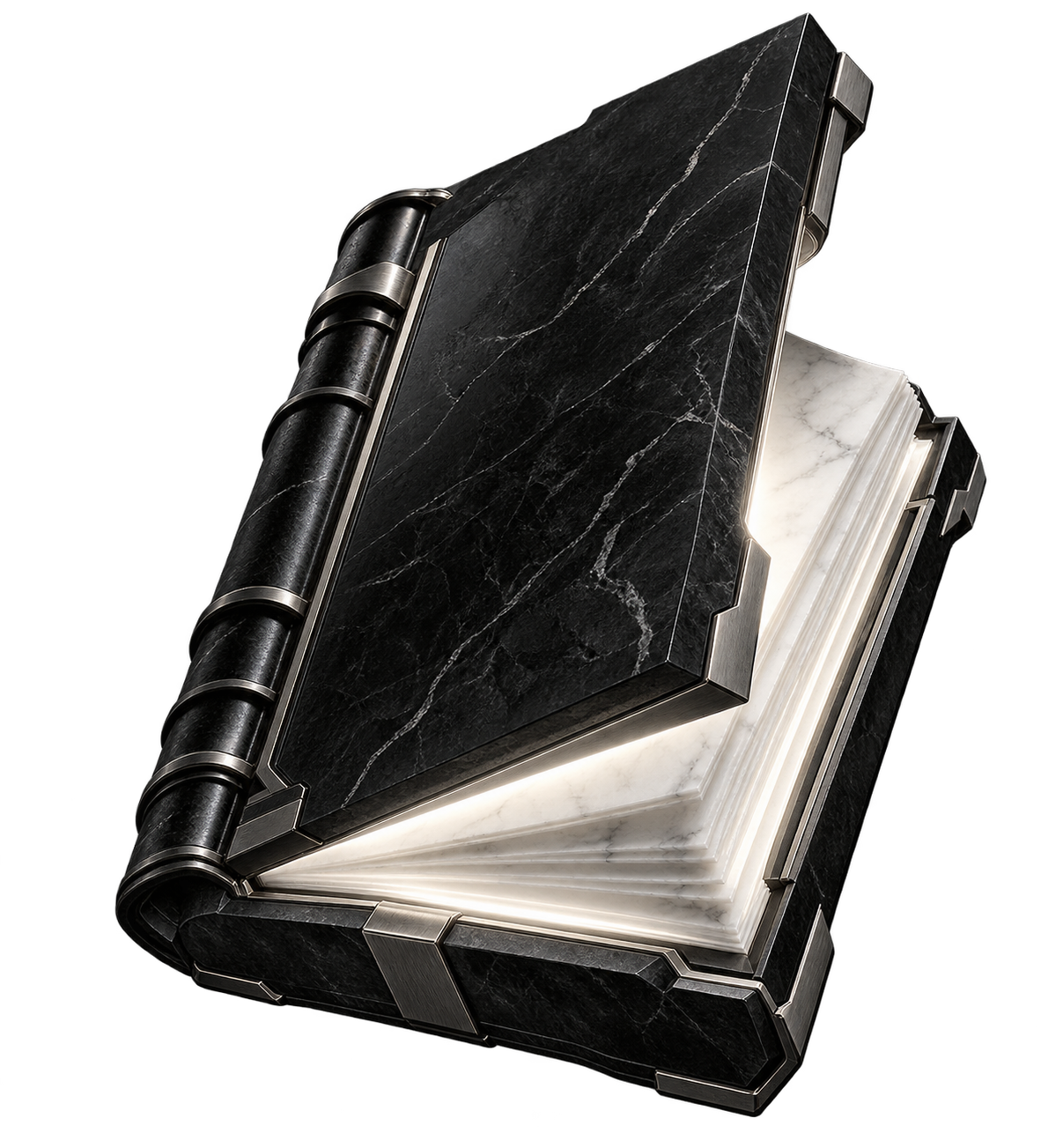 A black marble mechanical codex